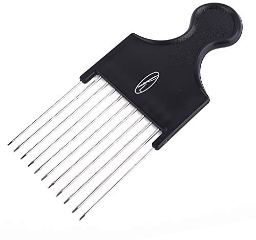 Pettine a coda (pettine afro in metallo) nero