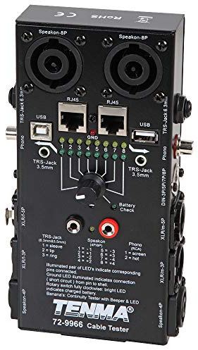 Tenma 72-9966 Universal AV Cable Tester,Black