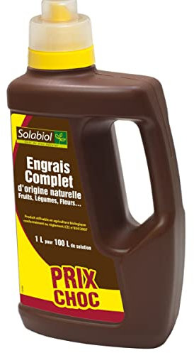 Solabiol - Engrais liquide complet, bidon de 1L PRIX CHOC