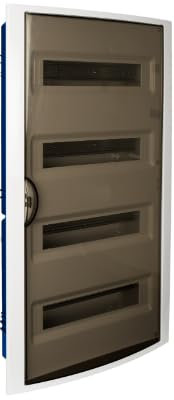 Cuadro eléctrico empotrar pladur 56 elementos garras marco blanco y puerta fumé SOLERA 5270PFHG