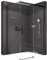 BERNSTEIN® Duschkabine mit Schiebetür Eckdusche DX906 FLEX Schwarz matt- Dusche Schiebetür x Breite: 140x70cm Duschglas aus 8mm ESG Klarglas mit NANO-Beschichtung