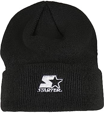 STARTER BLACK LABEL Herren Starter Logo Beanie Black, one Size