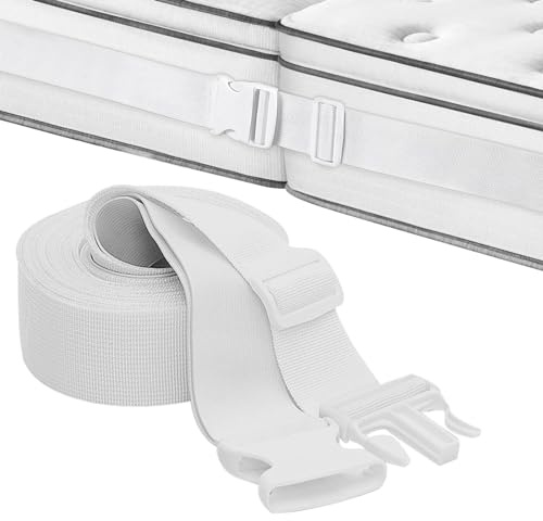 WIYETY Blanco Soporte para Colchón: Puente de Cama Conectar Dos Colchones Gran Superficie de Descanso Ajustable Puente del Amor Conector de Colchón Puente de Amor de Cama Cuña de Colchón