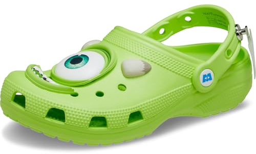 Crocs Sabots Classiques Disney et Pixar Monstres, Mike Unisexe pour Adulte, Mike Wazowski, 14 Women/12 Men