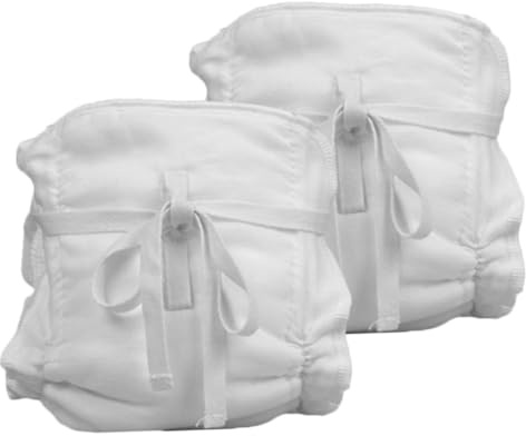 Warmhm 2pcs Washable Diaper Pants Cotton Breathable Reusable Training Nappies for Newborn Boys Soft Skin-Friendly Cloth Diapers