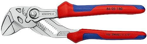 KNIPEX Tools 86 05 180 7-Inch Pliers Wrench Comfort Grip