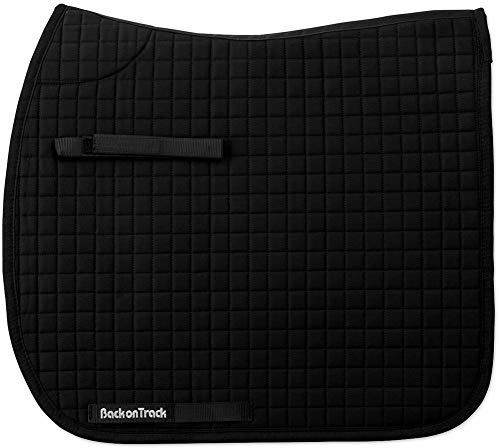 Back On Track Therapeutic Horse Dressage Saddle Pad, 22-Inch Spine by 21-Inch Drop, Black