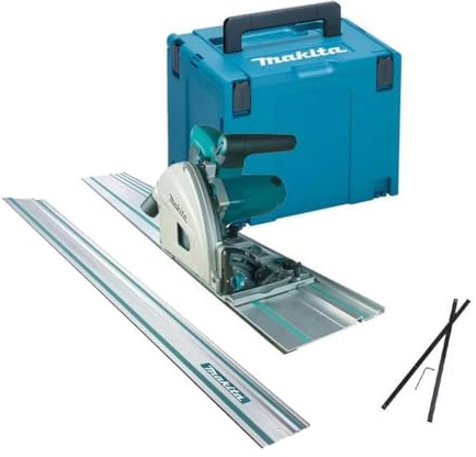 Makita SP6000K1 Plunge Cut Circular Saw 165mm 110v + 2 x 1.5m Guide Rail + Case