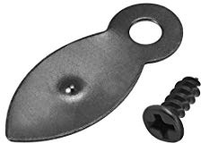 uxcell Frame Turn Button, 7/8 Metal Flat with Screws for Hanging Pictures, Photos, Drawings and Posters, 30 Pcs (Black)