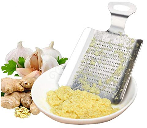 Bontand Ginger Grater Stainless Steel Shovel-shaped Food Grater for Ginger for Garlic Fruits and Root Vegetables Kitchen Accessory Gadget