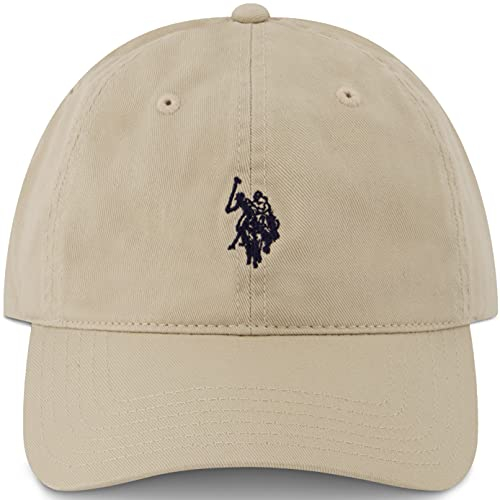 Concept One Unisex-Erwachsene U.s. Polo Assn. Mens Washed Twill Cotton Adjustable Baseball Hat with Pony Logo and Curved Brim Hut, Stein, Einheitsgröße