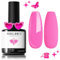 modelones Vernis Semi Permanent,15ml Vernis à Ongles, Nail Art Vernis Gel Uv Semi Permanent Rose, UV LED Soak Off Nail Design Gel Nail Polish Vernis Manucure