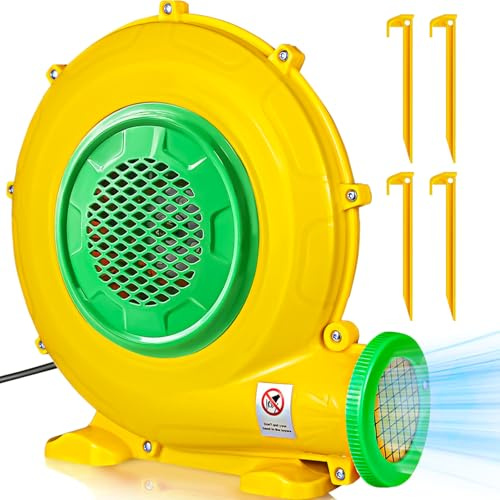 BSTGEKELY 550W Bouncy Castle Blower, Inflatable Bounce House Air Blower, Electric Inflatable Bouncer Pump Fan for Bounce House, Jumper, Bouncy Castle, Waterslide