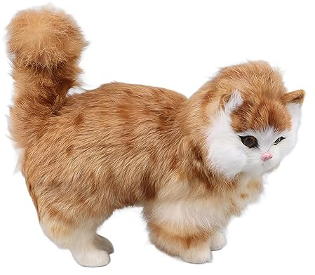 Itonash Juguete de Gato de Lujo Realista, Animal Relleno Realista para Decoración del Hogar, Juego Educativo (Gato simulado)