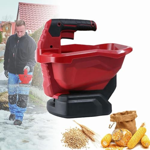 Spandiconcime Senza Fili, Spandiconcime A Batteria da 18V per Tutto L'Anno, Larghezza di Spargimento Regolabile, Portata Variabile, Spandiconcime per Prato da 3,3L, per Fertilizzanti