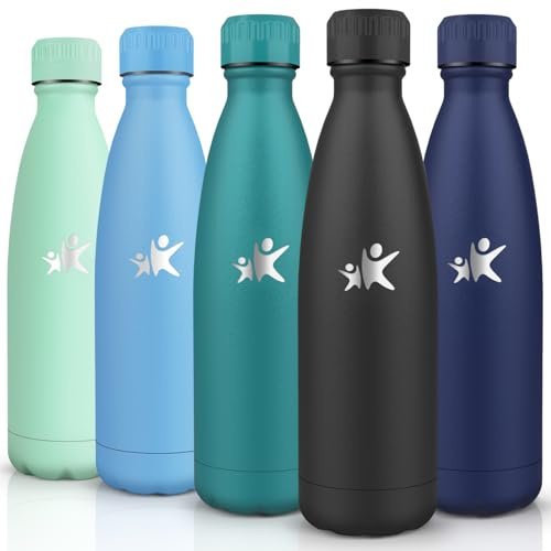 HoneyHolly Botella agua Acero Inoxidable, Botella Termica - 750ml sin BPA, Botella de Agua Deportiva, Doble Pared al Vacío a Prueba de Fugas, Cantimplora Termica para Gimnasio