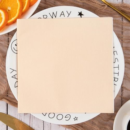 Tovaglioli di Carta Beige Tovaglioli Decorati Per Decoupage Bar Compleanno Carta Igienica Tovagliolo Decorazione Da Tavola Usa e getta Per Matrimoni Feste 30 Packs(33x33cm)