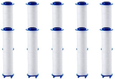 10 Pezzi Filtri In Cotone, Lunghezza 6.5cm Filtro Soffione Doccia Rimovibile Cartuccie, Filtro Soffione Doccia Universale, Filtro Filtro Doccia Sostituibile, Per Filtrare Polvere Detriti