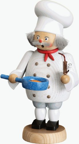 Seiffener Volkskunst | Räuchermännchen Erzgebirge | Gemütliche Typen 18 cm | Räucherfigur | Erzgebirgische Volkskunst | 12657 | Koch
