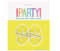 Unique Party 5005 - Tablecloth Clips - Pack of 4, White Plastic