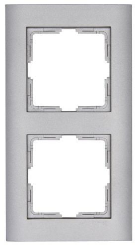 Kopp 402647069 Athenis Cadre de Finition Double, Plaques Murales pour Prises Électriques