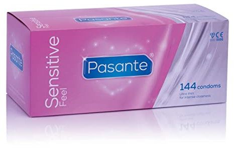Pasante, Profilattici Extra Sensitive, 144 Pezzi, Gomma