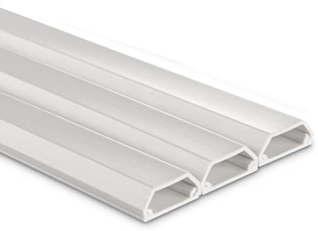 HAMA hama kit de Cache-câbles, Angulaire, Longueur: 1,0m, Blanc