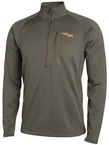 Sitka Gear Core Midweight Zip-T - Camisa de Caza de Manga Larga para Hombre