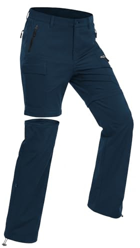 Wespornow Pantalon Randonnee Femme Ete Outdoor Trekking Pantalons Zip Off Séchage Rapide Respirant Escalade Camping Shorts Pantalon de Montagne | Léger, respirant, séchage rapide, résistant à l'eau, poignets enroulés et réglables, pour l'extérieur, safari
