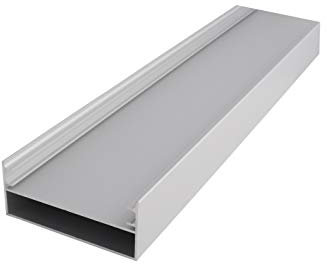 Profil périmétrique et de finition en aluminium mat pour bloc de verre | cm 100 x 8,4 x 3,5 cm | Unité de vente 1 profil de 100 cm