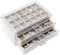 Nwvuop Schmuckschatulle Acryl Schmuckkästchen Ring aufbewahrung Schmuckaufbewahrung Organizer für ohrringe Ring Jewellery Organizer Grau