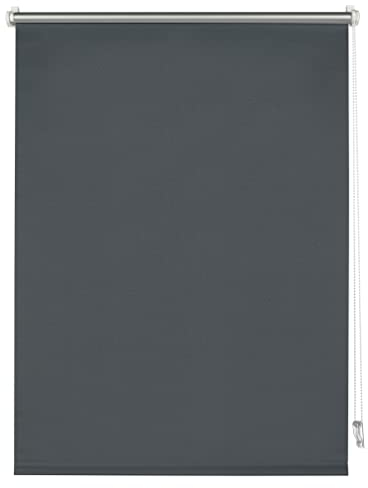Deco Company Estor enrollable térmico sin taladrar, Montaje con pinza, Óptima reflexión de la luz, Ahorro energético, Opaco, Todas las piezas de montaje incluidas, Antracita, 60 x 150 cm