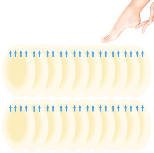 20 Pieces Blister Plasters for Feet Hydrocolloid Blister Plaster Bandages Gel Blister Cushion Pads Sterile Adhesive Wound Dressing for Heel Foot Toe Toes and Guard Skin
