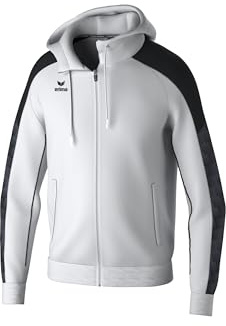 erima Chaqueta de entrenamiento con capucha EVO STAR (1032408) Unisex niños, blanco/negro, 140