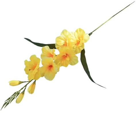 TVIVID Konstgjord gladiolus blombord, bordsuppsatser, levande bröllop, gladiolus, blomma för alla hjärtans dag, fest, kontor, festival, dekor