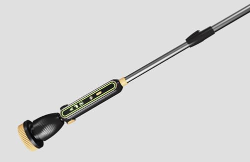 SHGUMITE Elektrische Reinigungsbürste - Schnurloser Elektrischer Spin Scrubber mit 7 Austauschbaren Bohrbürstenköpfen, Verstellbarem Griff und IPX7 Wasserschutz, Ideal für Haushalt, Bad und Auto