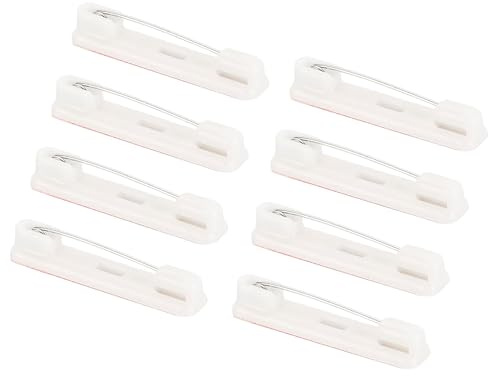 YOKIVE 50Pcs Épingles de Sécurité, 50 Pièces, Broches Adhésives | Idéales pour les Badges, la Fabrication de Bijoux (Blanc, 36mm)