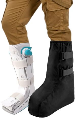 WEESTAAMO Medizinische Stiefelabdeckung Schuhüberzieher Wasserdicht Air Cam Walker Frakturstiefel Medizinischer Orthopädischer Stiefel für Fuß und Verstauchten Knöchel (M)