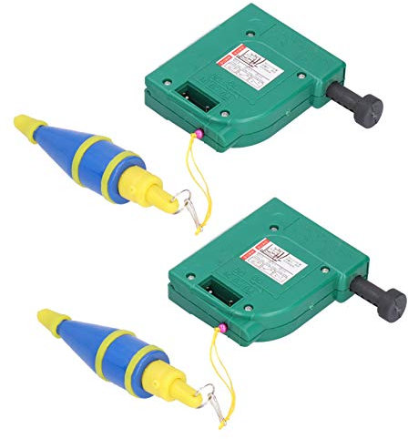 Plumb Bob, Plumb Bob with String Construction Calculator 2Pcs 5 Meters Magnetic Wire Hammer Green Line Drop Alloy Steel Vertical Measuring Tools for Construction House Decoration