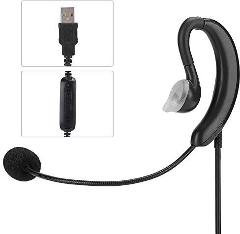 Hörlurar med krok, USB-headset, laptoptillbehör, Skype/QQ/MSN-headset