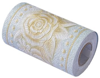 Bemonew Papel tapiz autoadhesivo para creación de papel tapiz 3D, impermeable, decoración de pared, extraíble, autoadhesivo, decoración de borde de pared para baño, estilo 10203