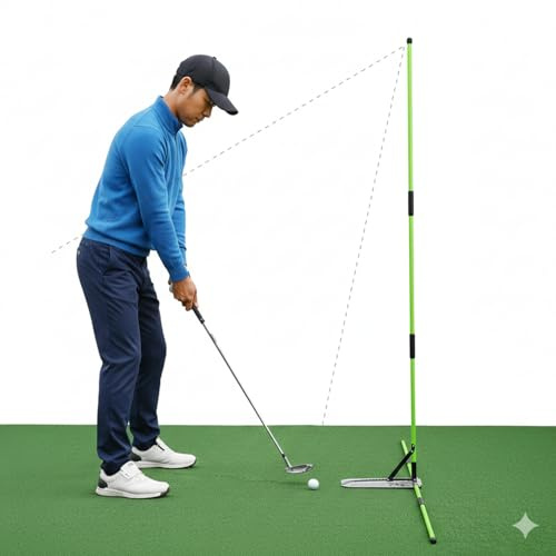 Bastoni di allineamento per allenamento di golf, portatile, per allenamento sportivo, canne da allenamento per mirare, correggere l'allenatore per mettere in piena oscillazione