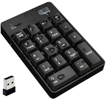 Adesso WKB-6010UB - Teclado numérico inalámbrico Resistente a derrames 18 Teclas