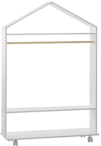 Atmosphera - Kinderkleiderschrank mit Rollen - Weiß