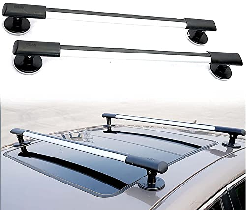 Barre transversale de galerie de toit universelle, barre de chargement magnétique en aluminium, porte-bagages de voiture, ajustement de 34,6 ''-44,4'', barres transversales réglables