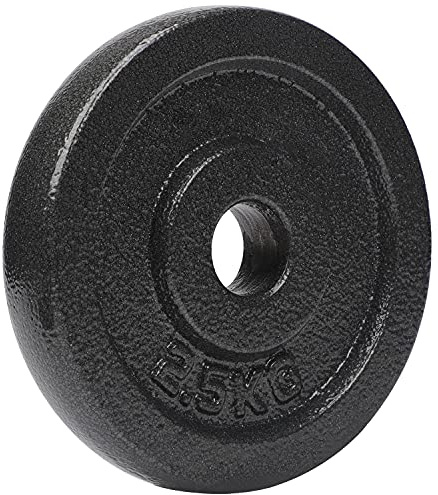 #DoYourFitness Hantelskivor, viktskivor, 2,5 kg, 100 % gjutjärn, skivstång, curlhantelstång, hantel i grått
