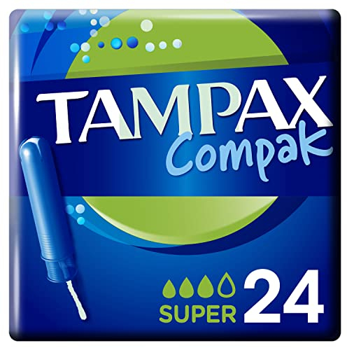 Tampax Compak Super Almohadillas Con Aplicador X24, Protección Y Comodidad Durante Su Periodo