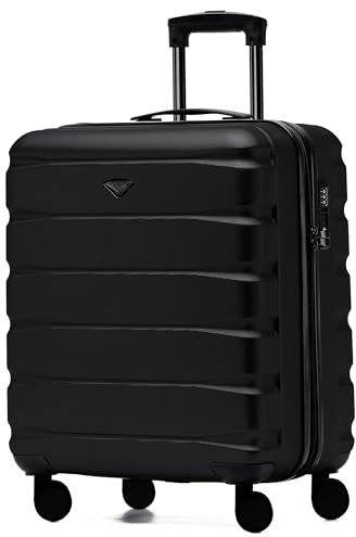 Flight Knight Leichte 4-Rad-abs-hartschalenkoffer, Handgepack, Zugelassen Fur Fluggesellschaften, Einschließlich British Airways, Und Maximale Große Fur Easyjet, Große Handgepacktasche 56x45x25cm