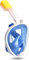 Full Face Snorkel Mask Adult with Detachable Camera Mount, Snorkel Mask Full Face Anti-Fog, Scuba Mask Advanced Breathing System for a Safe Adults/Kids Snorkeling Experience(L/XL)