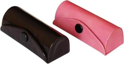 Juego de 2 estuches de cuero para pintalabios, bolsa organizadora para bolso, soporte para lápiz labial, cuero suave y duradero, kit de almacenamiento de cosméticos con espejo, soporte para lápiz